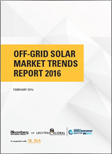 Off-Grid Solar Market Trends Report 2016