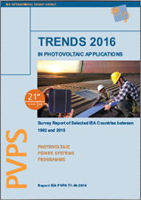 IEA PVPS Report: Trends in Photovoltaic Applications 2016