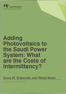 Adding photovoltaics to the Saudi power system: What are the costs of intermittency?