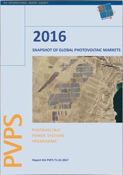 IEA PVPS Report: A Snapshot of Global Photovoltaic Markets 2016