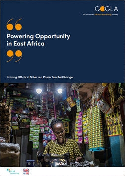 Powering Opportunity in East Africa. Proving Off-Grid Solar is a Power Tool for Change 