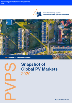 IEA PVPS Report: A Snapshot of Global Photovoltaic Markets 2020