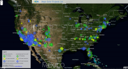 SEIA Major Solar Projects Map